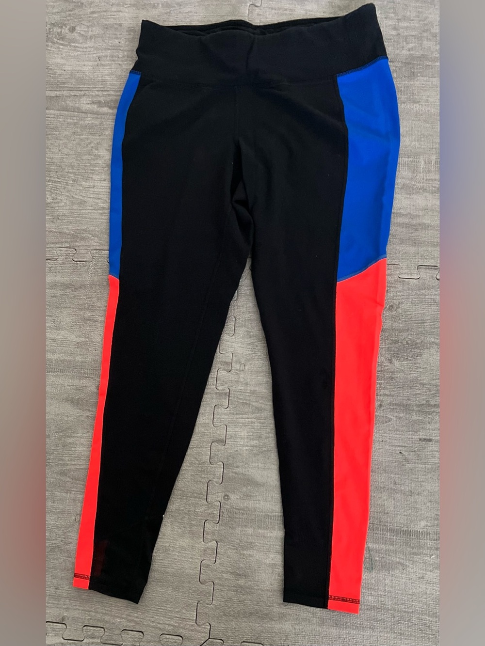 Livi Active Women's Plus 14/16 Black Geometric High Rise Pocket Leggings